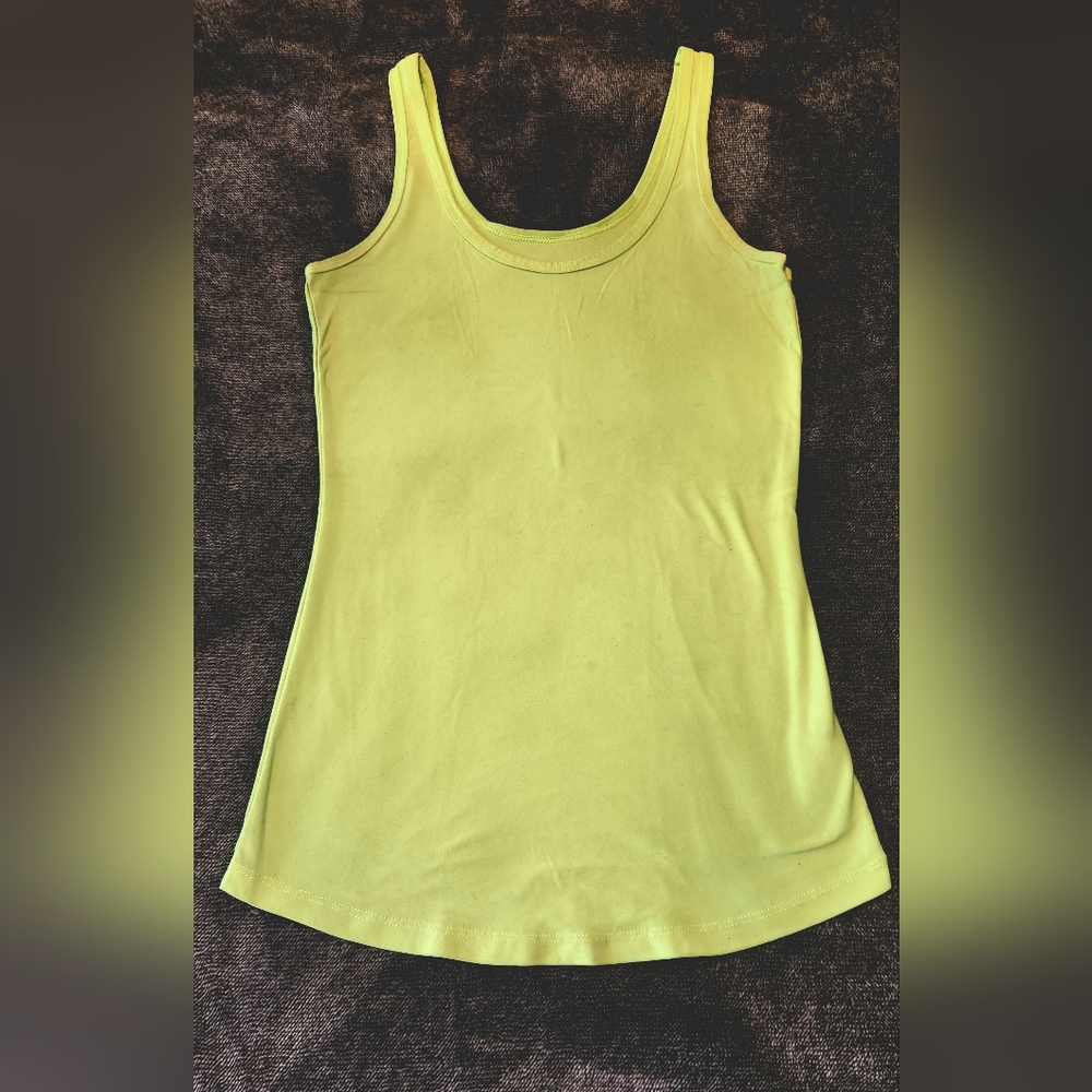 Neon yellow tank top